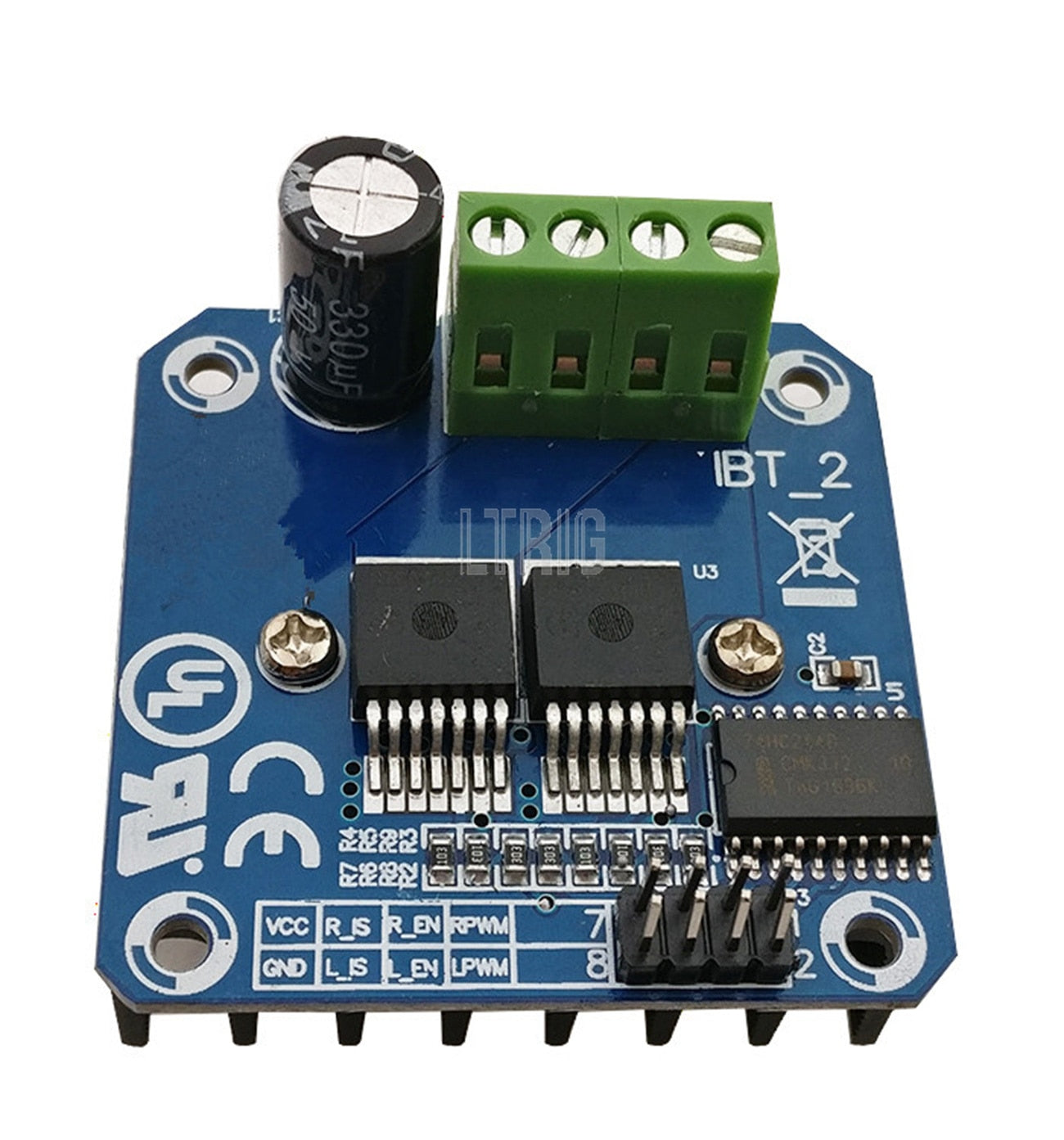 custom 1Pcs Dual BTS7960 43A-H Bridge High-power Motor Driver / Smart Module DIY Diagnostic Car Current