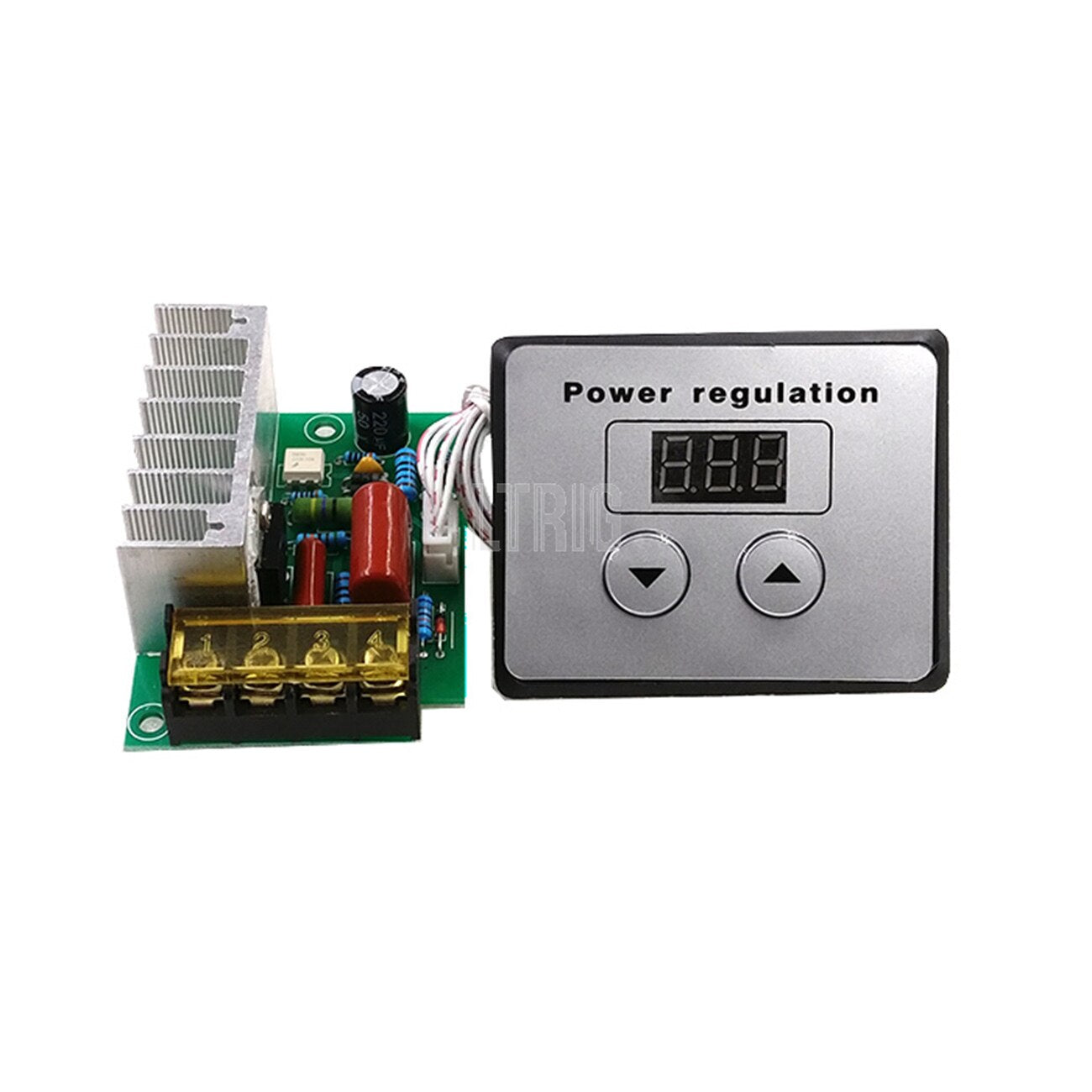 custom 1Pcs Enhanced Regulator Stabilized Silicon Control 4000W 220V AC SCR Motor Strength Regulator Speed Controller