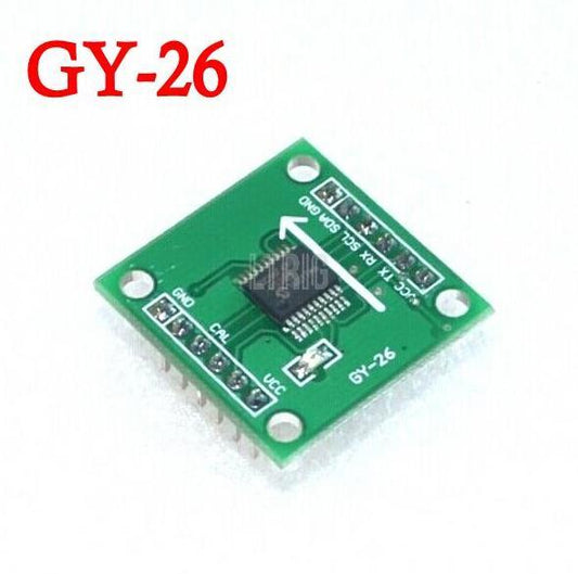 custom 1Pcs GY-26 High-precision High-sensitivity Digital Electronic Compass Sensor Module DC3V- 5V For GPS Navigation