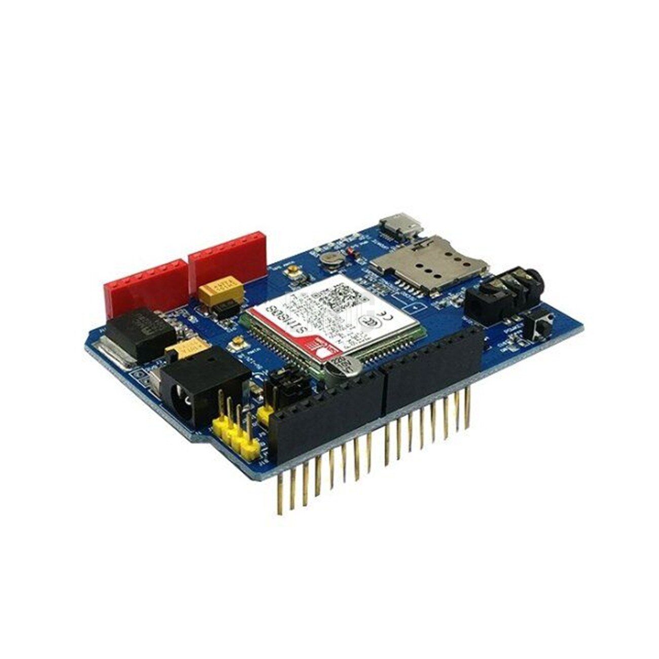 custom 1Pcs High Quality SIM808 GPRS / GSM + GPS Shield 2 in 1 GSM Shield GPRS GPS Development Board SIM808 Module