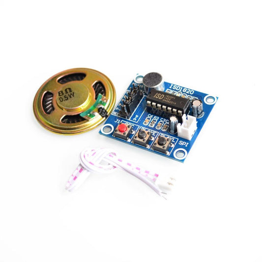 custom 1Pcs ISD1820 recording module voice module the voice board telediphone module board with Microphones + Loudspeaker