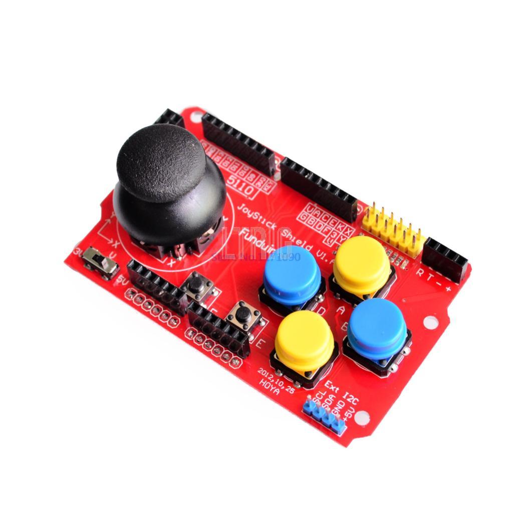 custom 1Pcs Joystick Shield for Arduino Expansion Board Analog Keyboard and Mouse Function
