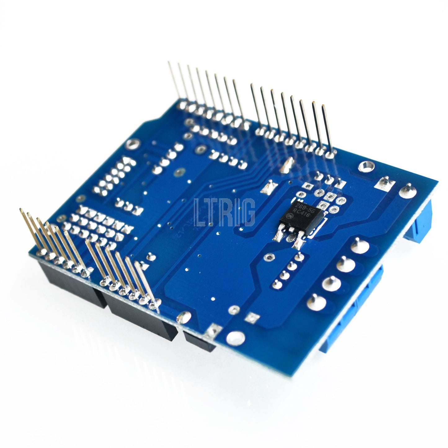 custom 1Pcs L298P PWM Speed Controller Dual High-Power H-bridge Driver ,Bluetooth, L298P Motor Shield Board for Arduino
