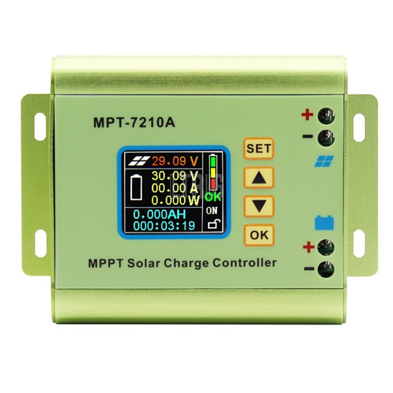 custom 1Pcs LCD color display MPPT solar panel battery regulator charging controller 24/36/48/60 / 72V 10A