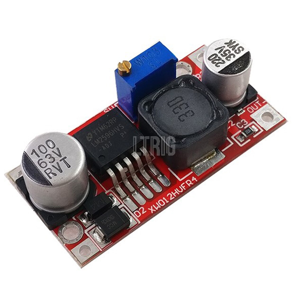 custom 1Pcs LM2596 module power supply module DC-DC BUCK 3A regulator buck module adjustable ultra LM2596S