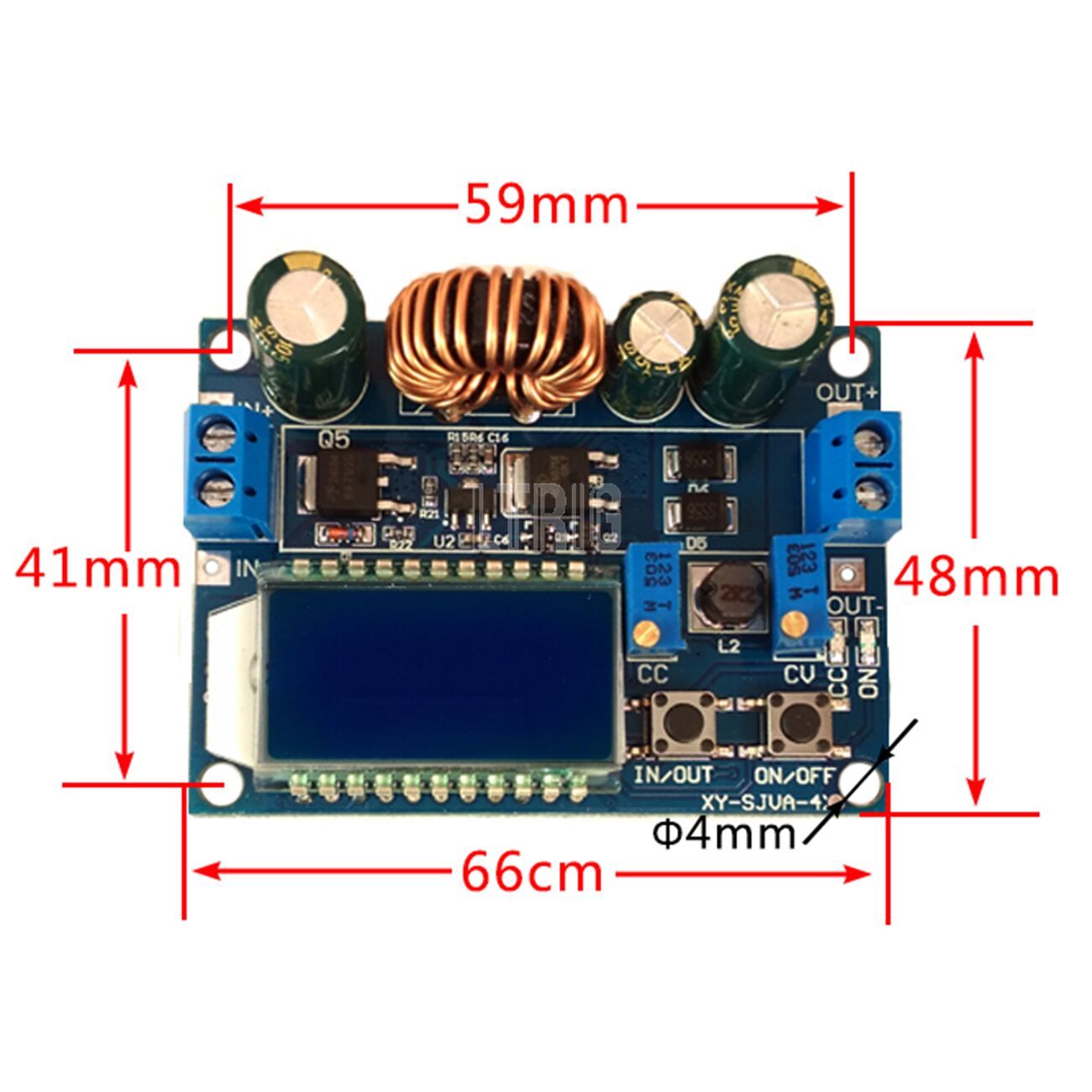 custom 1Pcs Lifting pressure module constant pressure constant current liquid crystal LCD digital display voltmeter