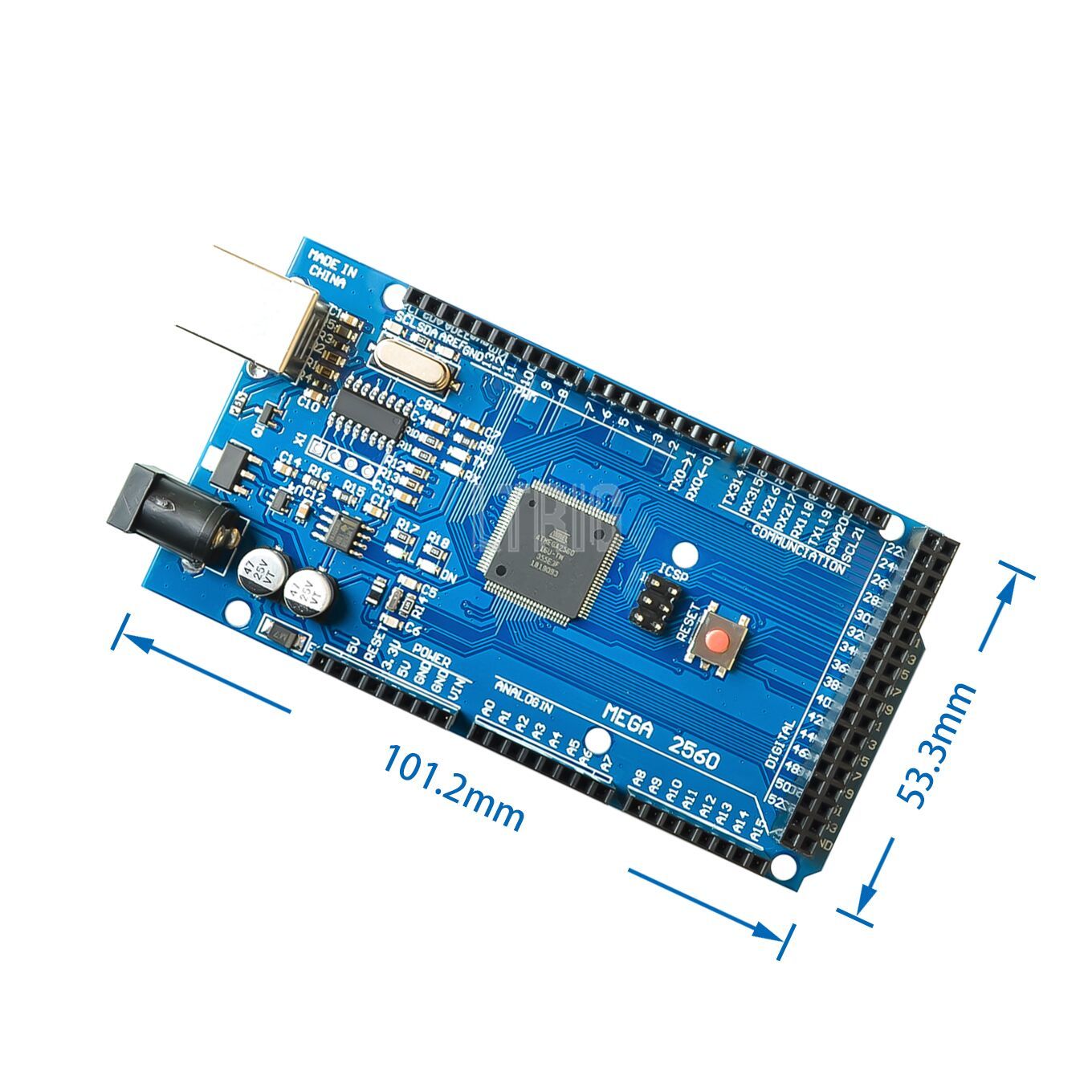 custom 1Pcs MEGA 2560 R3 ATmega2560 AVR USB board +free USB cable (ATMEGA2560 /CH340 ) 2560