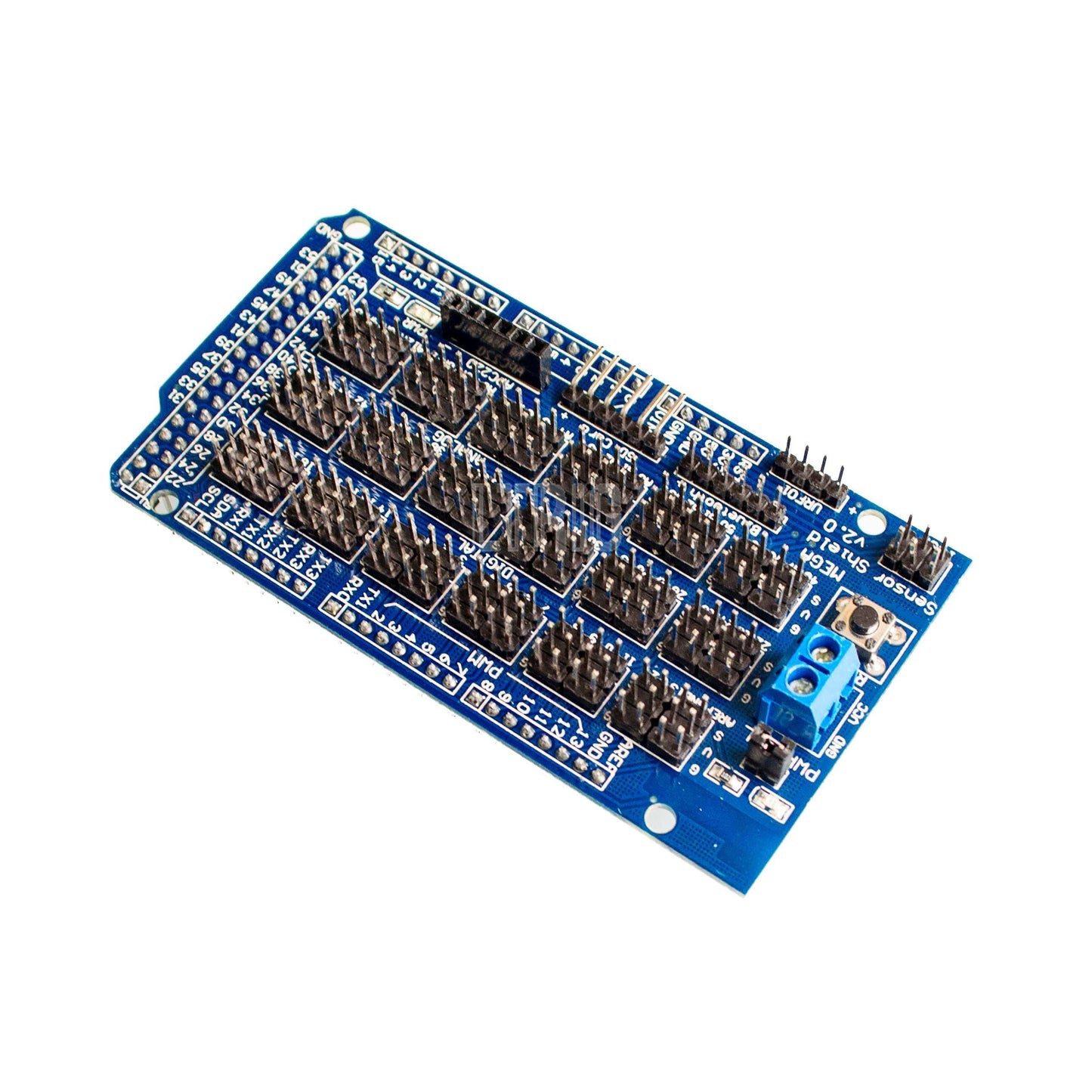 custom 1Pcs MEGA Sensor Shield V1.0 V2.0 MEGA 2560 Support IIC, Bluetooth, SD, robot parts mega2560 Sensor Shield