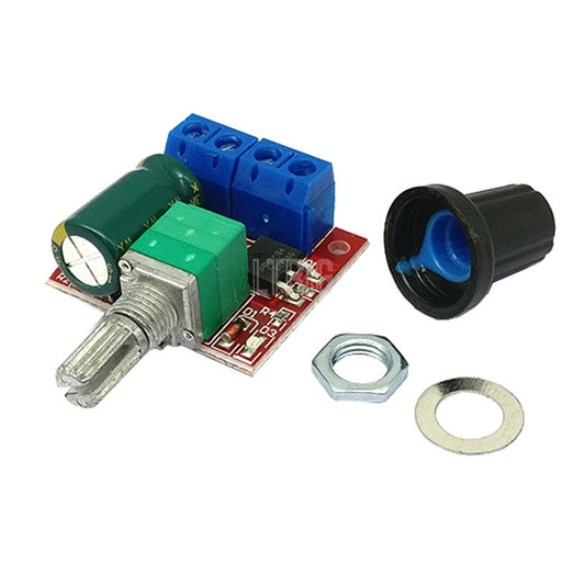 custom 1Pcs Mini 5A 90W PWM 12V DC Motor Speed Controller Module DC-DC 4.5V35V Adjustable Speed Regulator Control Governor