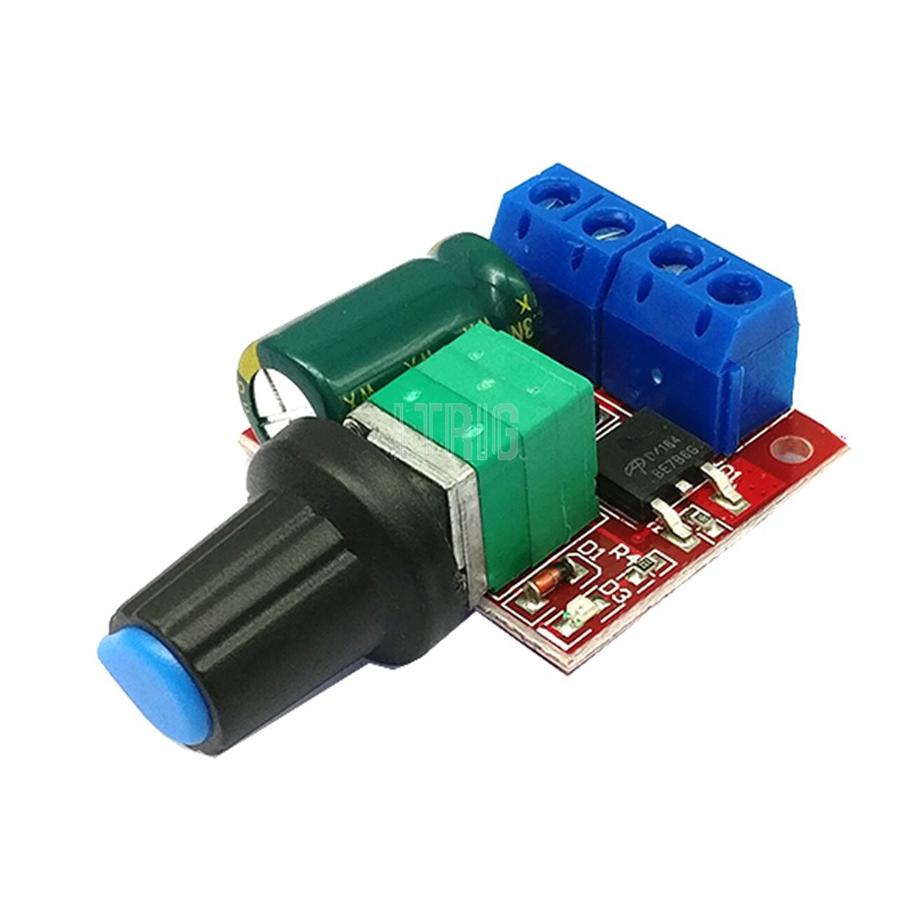 custom 1Pcs Mini 5A 90W PWM 12V DC Motor Speed Controller Module DC-DC 4.5V35V Adjustable Speed Regulator Control Governor