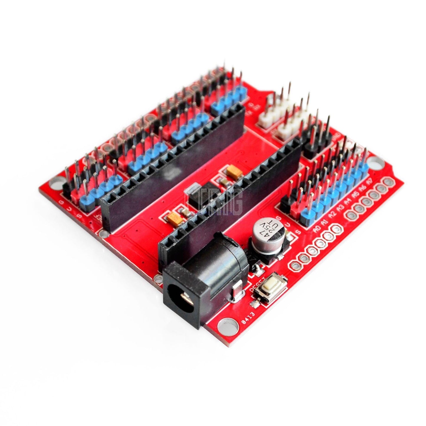 custom 1Pcs Multi-Function  Nano Shield Expansion Board for Electric DIY SCM - Orange + Black (NANO SHIELD) For nano 3.0
