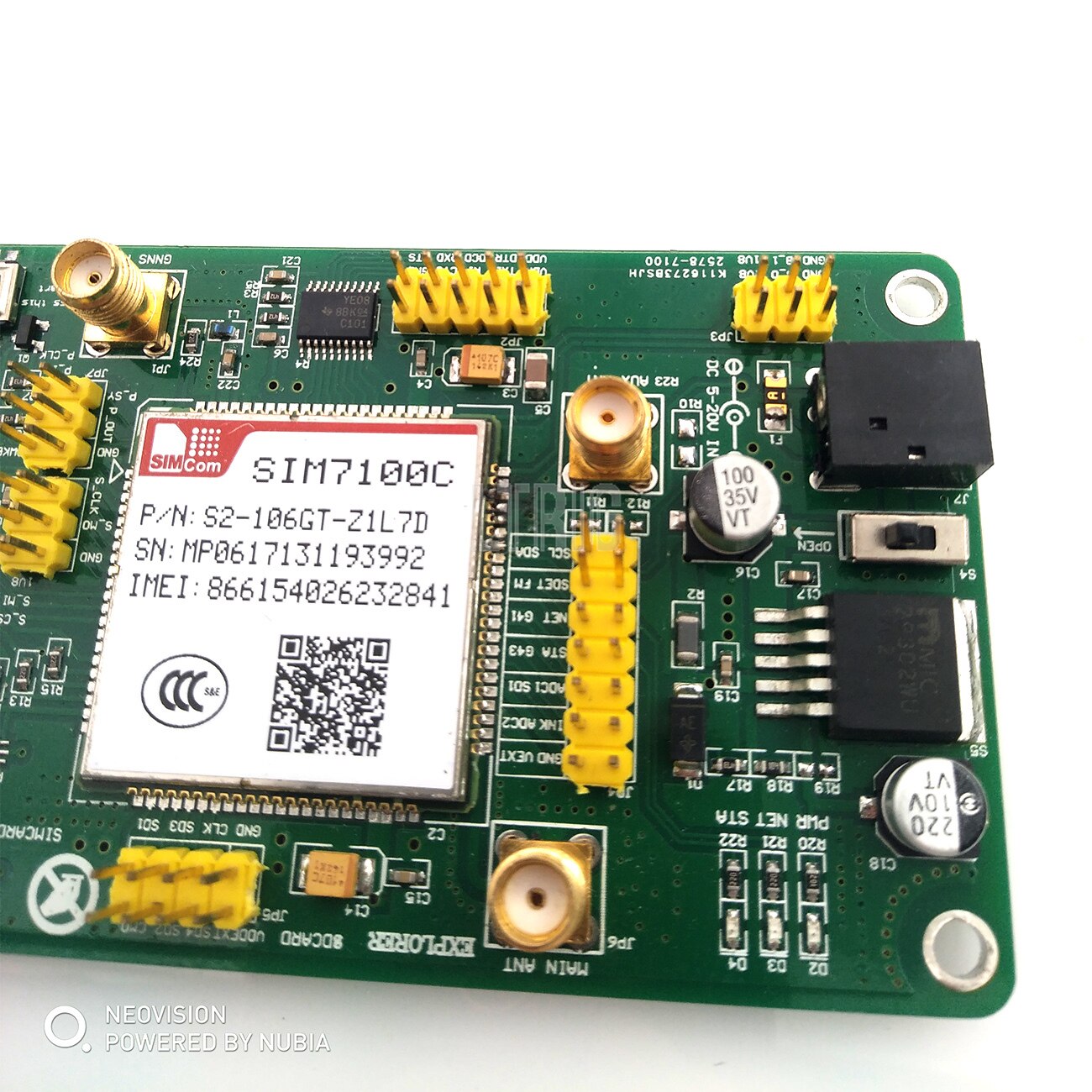 custom 1Pcs New SIM7100C PCIE 4G 4g 3g 2g communication module 5 mold LTE TDD FDD GPS module