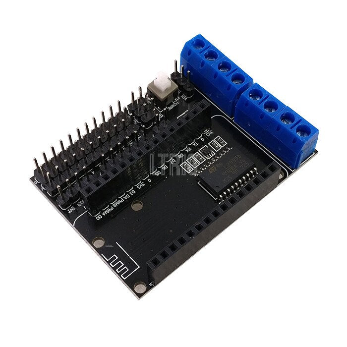 custom 1Pcs NodeMCU Motor Shield Plate L293D for ESP-12E ESP8266 ESP 12E DIY Kit RC Toy RC Smart Wifi Remote Control Car