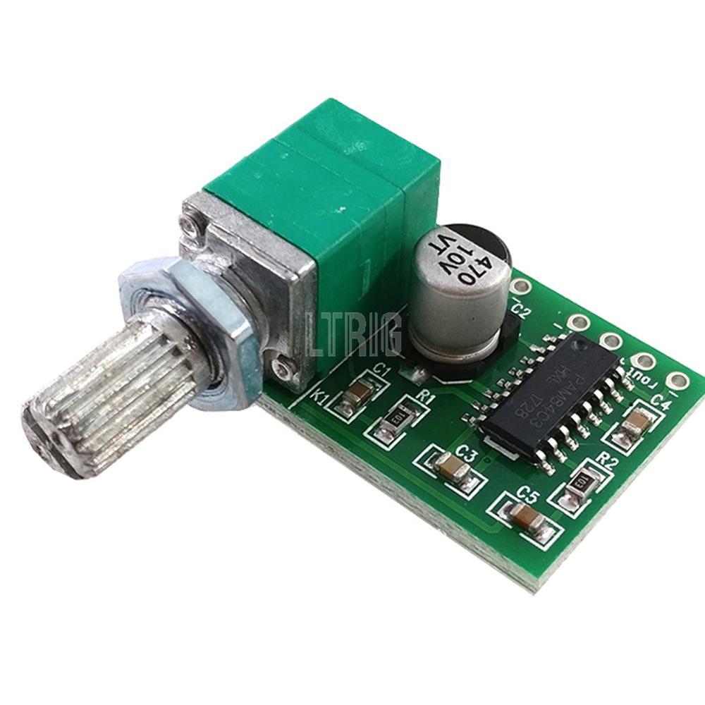 custom 1Pcs PAM8403 5V Power Audio Amplifier Board 2 Channel 3W W Volume Control / USB Power