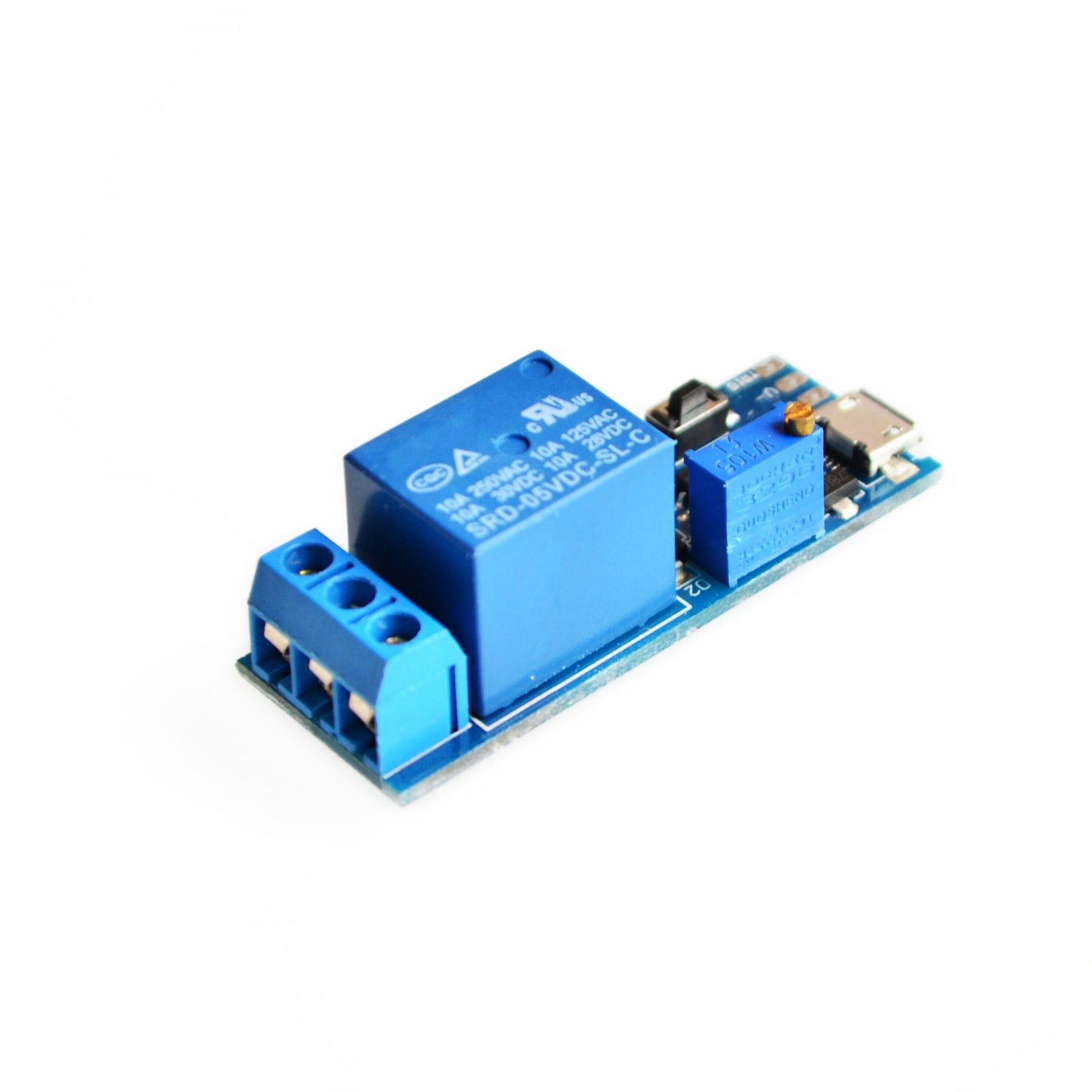 custom 1Pcs Precise 5V-30V Micro USB Power Relay Timer Control Module Trigger Delay Switch