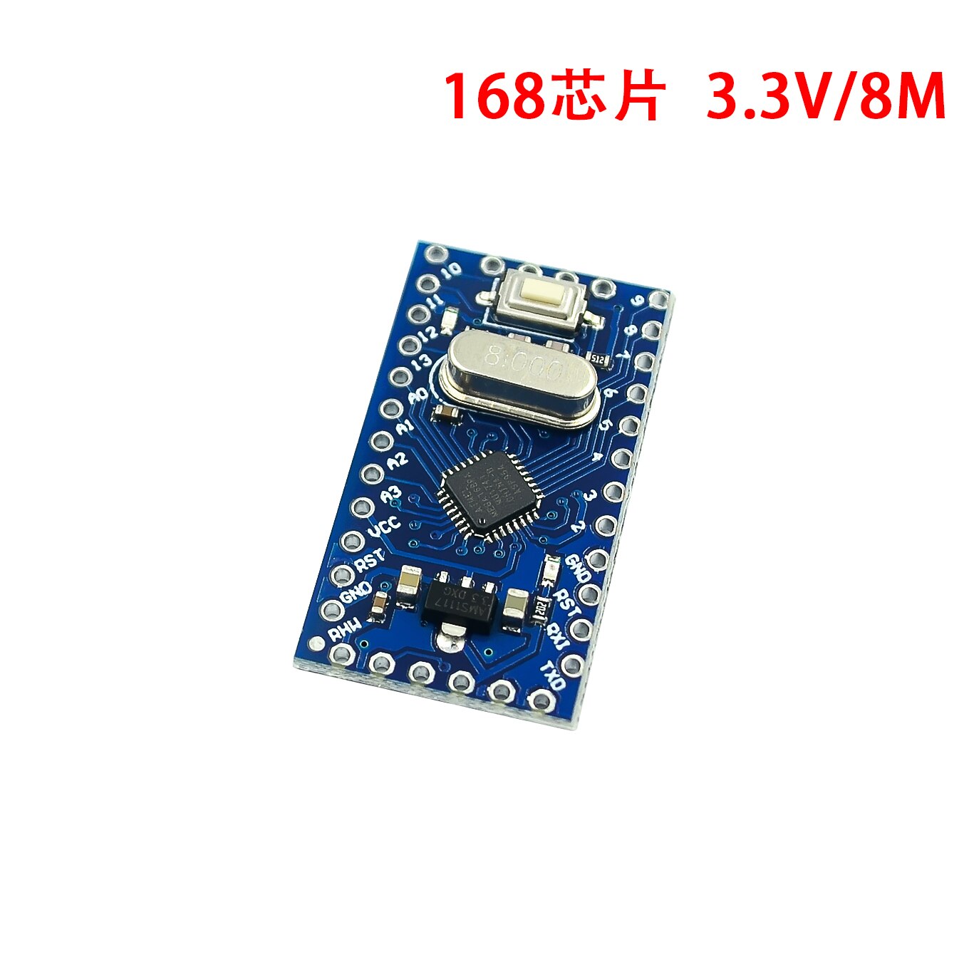 custom 1Pcs Pro mini improved ATMEGA328P/168 chip 5V/16M 3.3v /8M electronic blocks for arduino