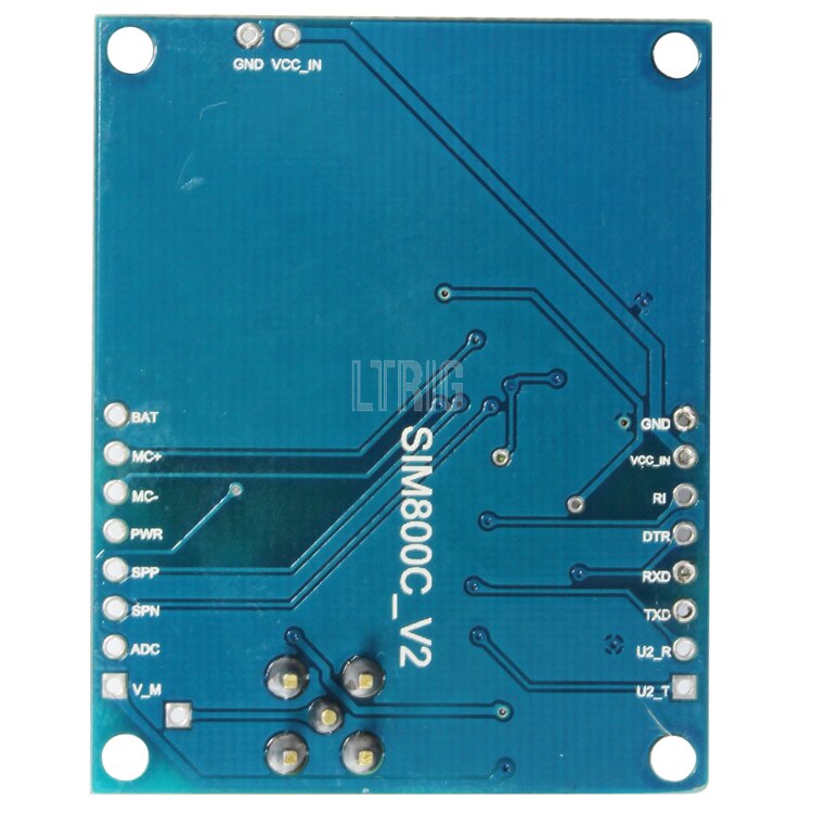 custom 1Pcs SIM800C development board Quad-band GSM/GPRS module Supports Bluetooth/DTMF instead of SIM900A