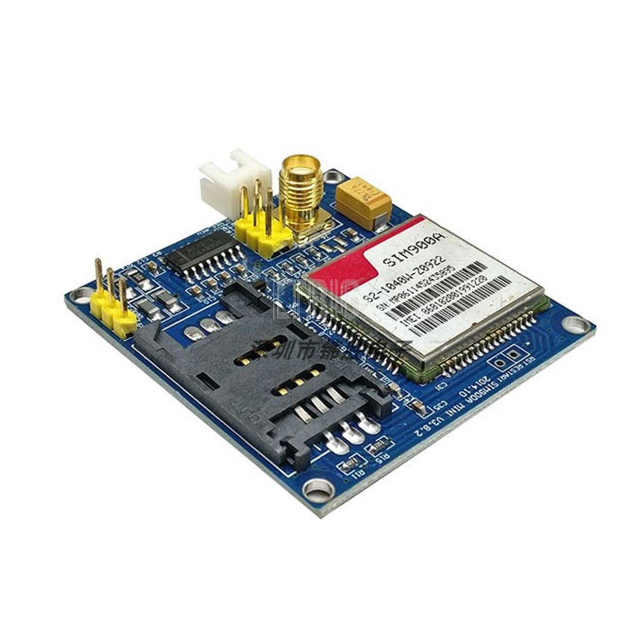 custom 1Pcs SIM900A SIM900 MINI V4.0 Wireless Data Transmission Module GSM GPRS Board Kit w / Antenna C83