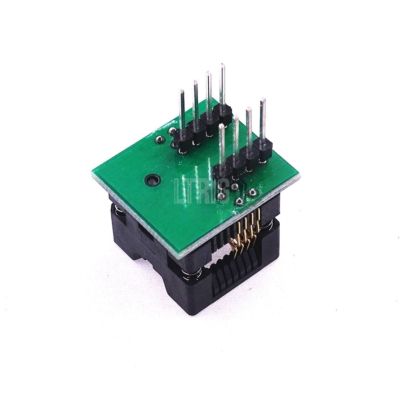 custom 1Pcs SOIC8 SOP8 to DIP8 EZ Socket Converter Module Programmer Output Power Adapter With 150mil Connector