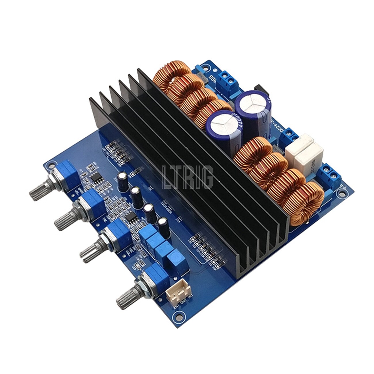 custom 1Pcs TDA7498 TL072 Class D 2.1 Digital Power Amplifier Board 200W+100W+100W DC24V to DC32V