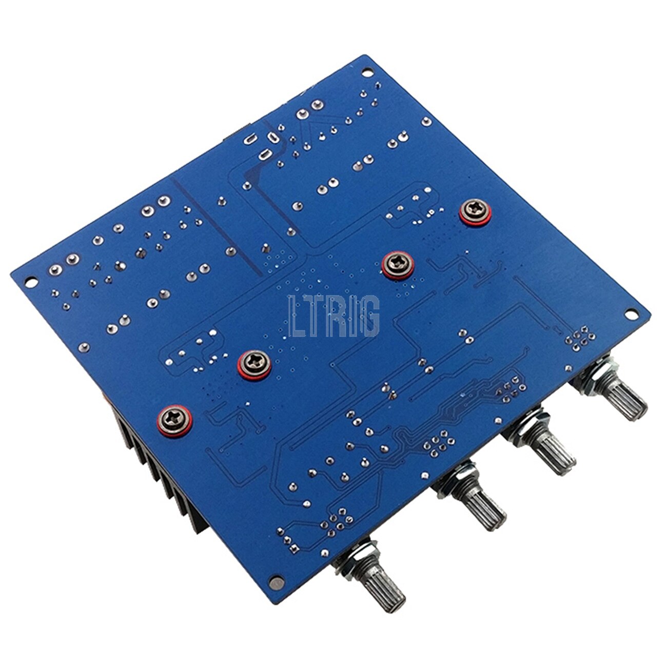 custom 1Pcs TDA7498 TL072 Class D 2.1 Digital Power Amplifier Board 200W+100W+100W DC24V to DC32V