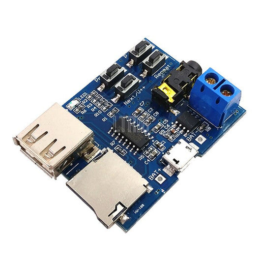 custom 1Pcs TF card U disk MP3 Format decoder board module amplifier decoding audio Player BSG