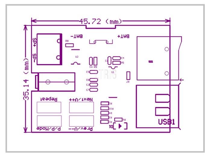 custom 1Pcs TF card U disk MP3 Format decoder board module amplifier decoding audio Player BSG