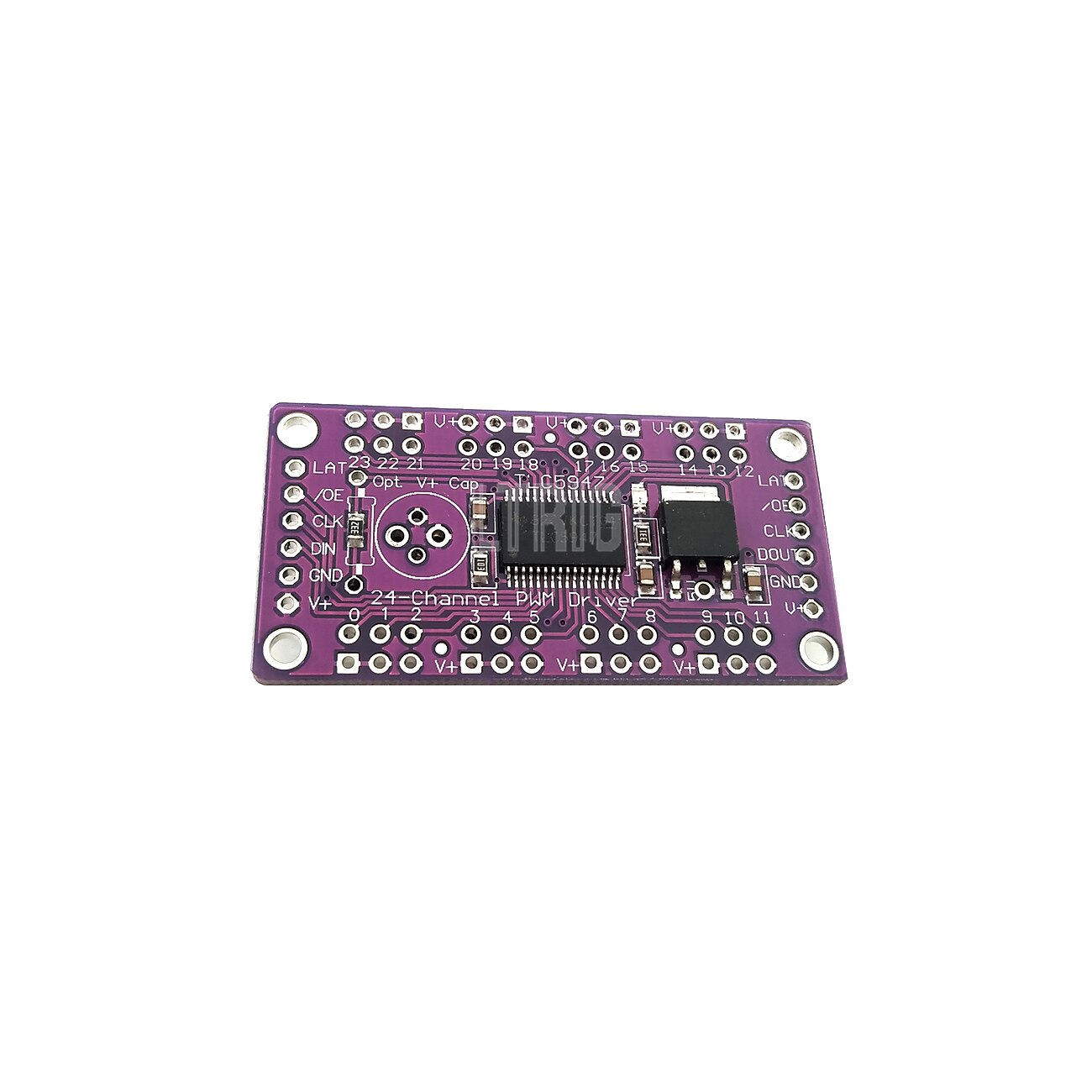 custom 1Pcs TLC5947 12bit PWM Pulse Width Modulation 24 Output Channels LED Driver Module