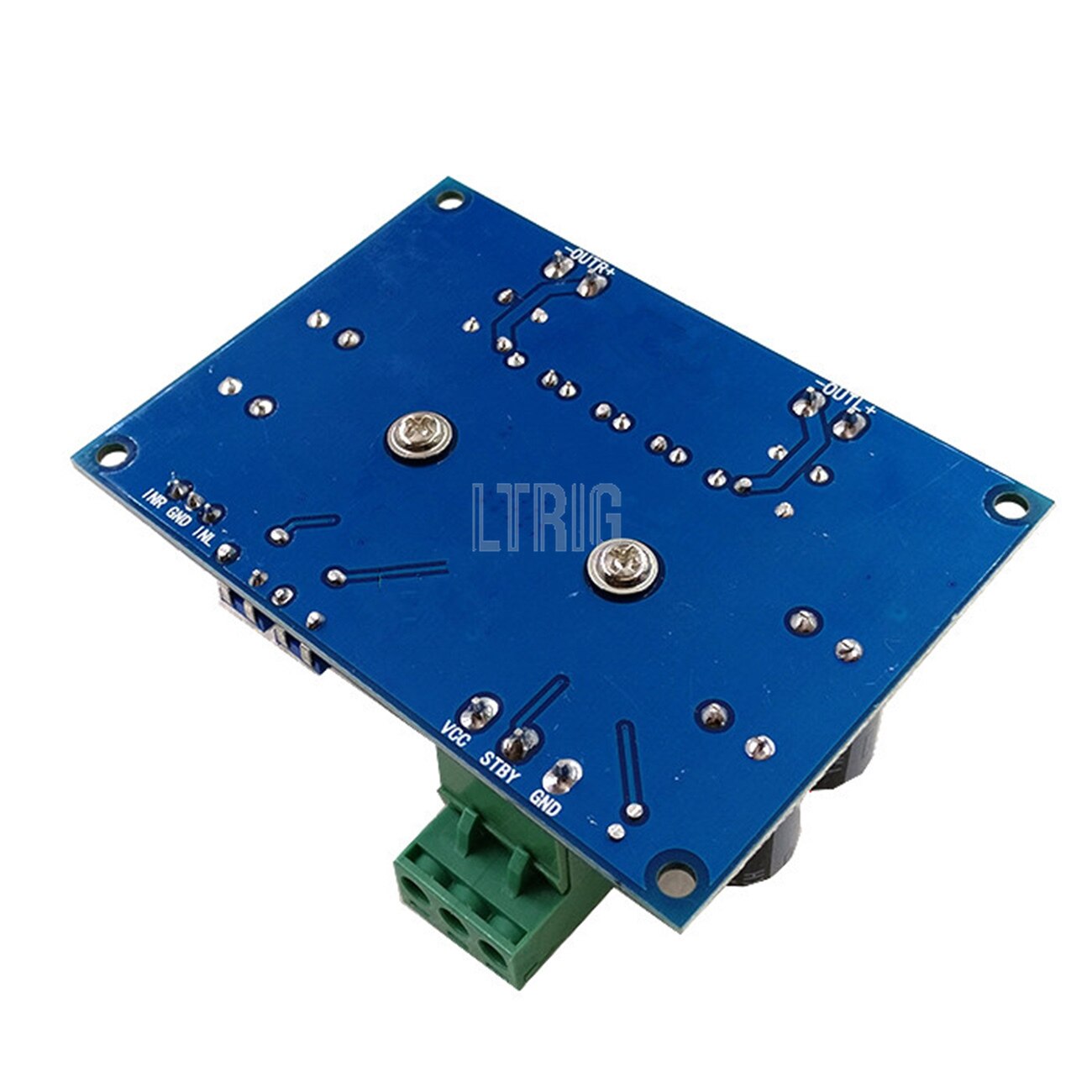 custom 1Pcs TPA3116 2.0  digital audio amplifier DC 8V-28V 2 *120W chassis dedicated plug-in HIFI power amplifier board