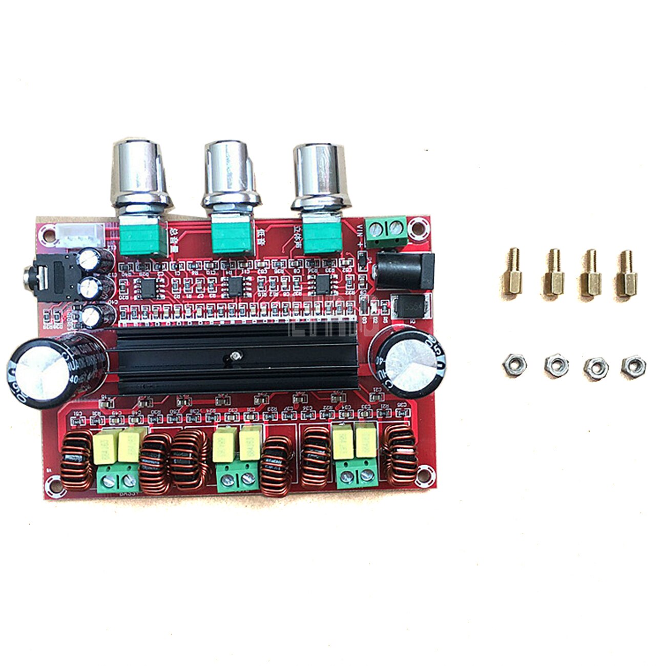 custom 1Pcs TPA3116 2.1 Digital Audio Power Amplifier Board 2 * 80W + 100W Subwoofer Speaker DC12-24V Amplifier Module