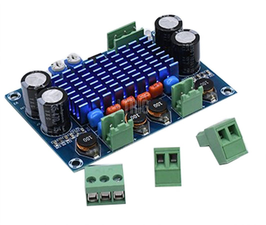 custom 1Pcs TPA3116D2 DC 8V-28V 2 *120W chassis dedicated plug-in HIFI power amplifier board