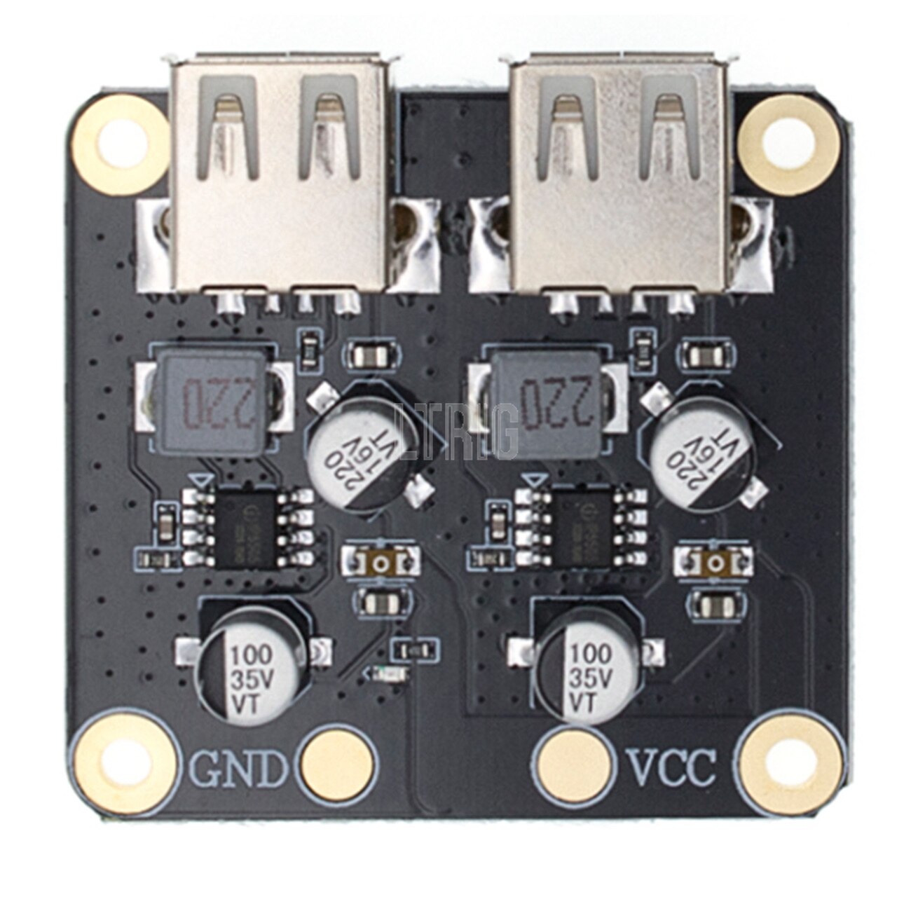 custom 1Pcs USB QC2.0-3.0 DC-DC Buck Converter Charging Step Down Module 6-32V to Fast Quick Charger Circuit Board 5V