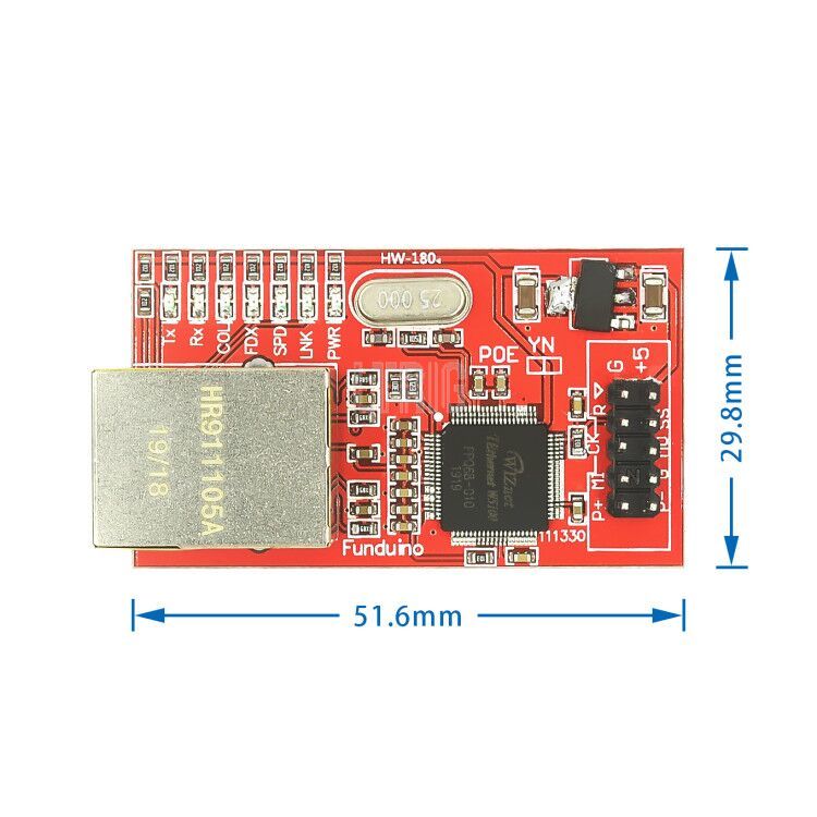 custom 1Pcs W5100 Ethernet module Ethernet network module forarduino