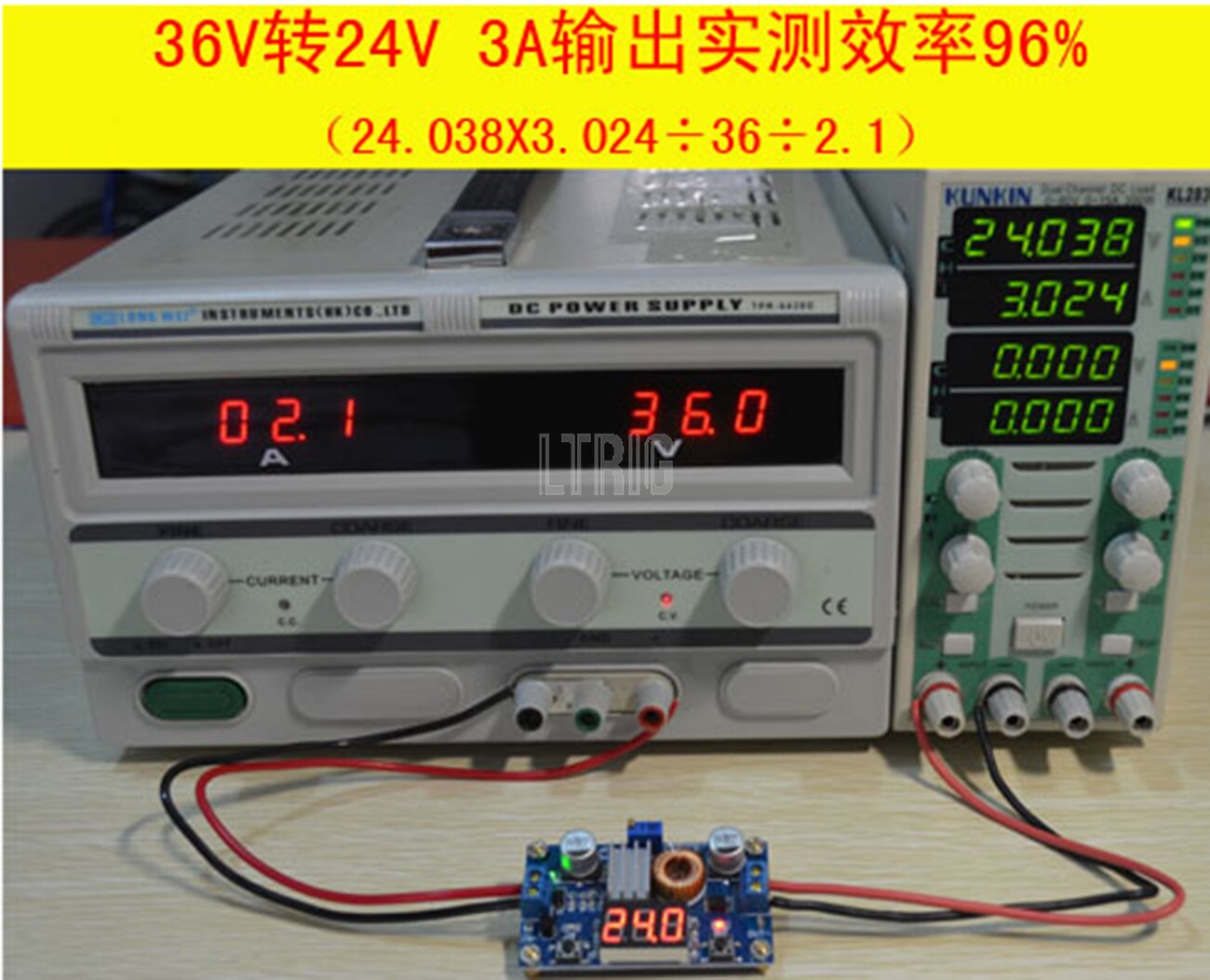 custom 1Pcs XL4015 75W 5A High Power DC-DC Adjustable Step down Module Power Module + LED Voltmeter