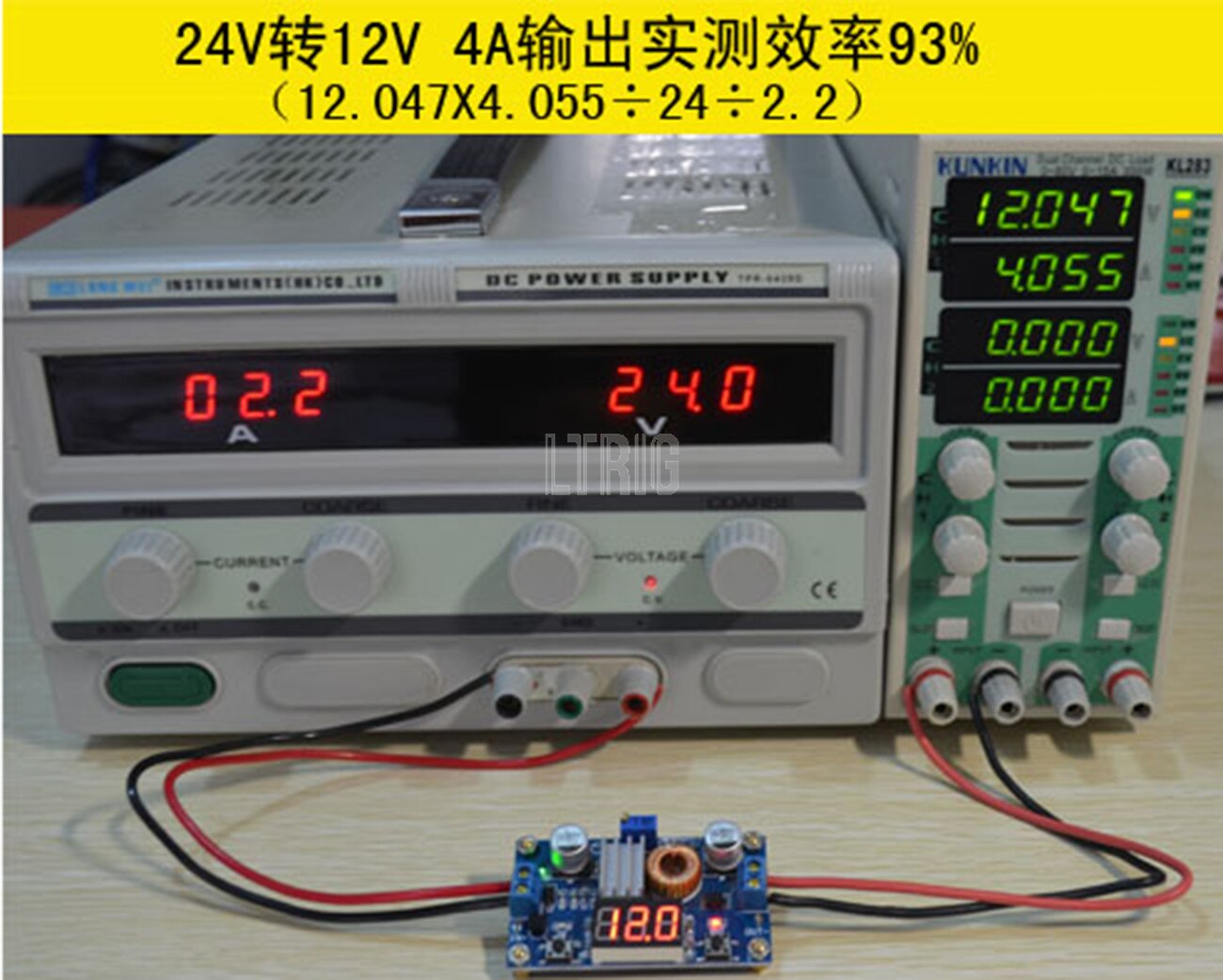 custom 1Pcs XL4015 75W 5A High Power DC-DC Adjustable Step down Module Power Module + LED Voltmeter