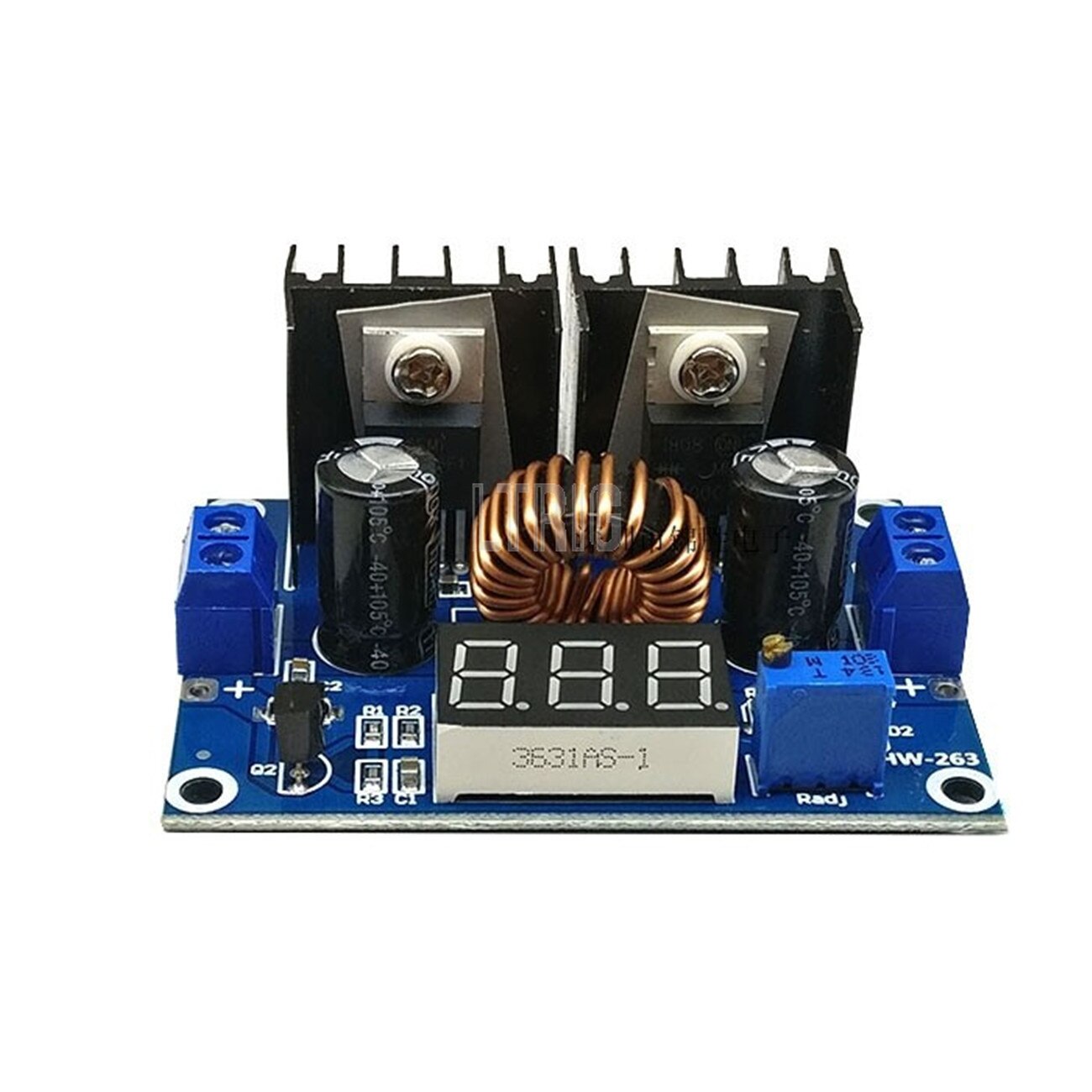 custom 1Pcs XL4016 PWM adjustable 4-36V to 1.25-36V step-down card module up to 8A 200W DC-DC step-down power converter