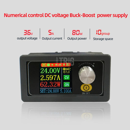 custom 1Pcs XYS3580 DC Buck Boost, 0.6-36V 5A CC CV converter, adjustable power supply module, voltage regulator