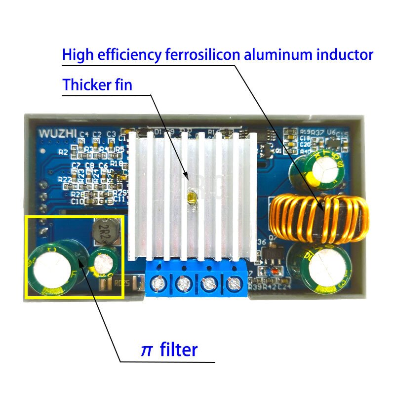 custom 1Pcs ZK-4KX, DC Buck Boost Converter, DC CV 0.5-30V, 4A Power Module, Adjustable Regulated Power Supply