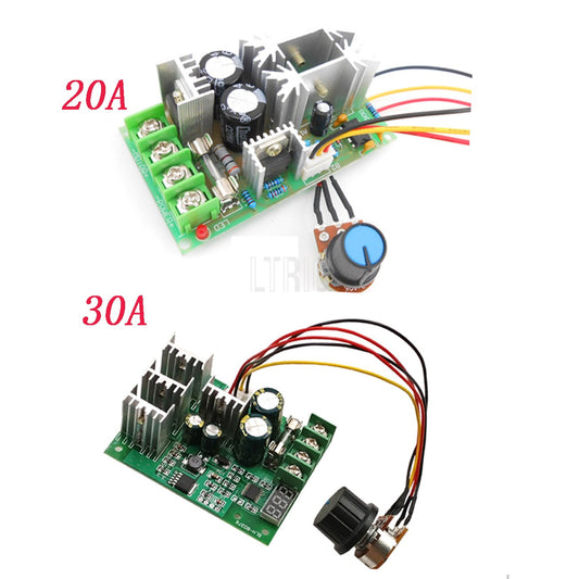 custom 1Pcs motor speed regulator 12v 24v 36v 48v high power drive module motor speed controller pwm current regulator 20a