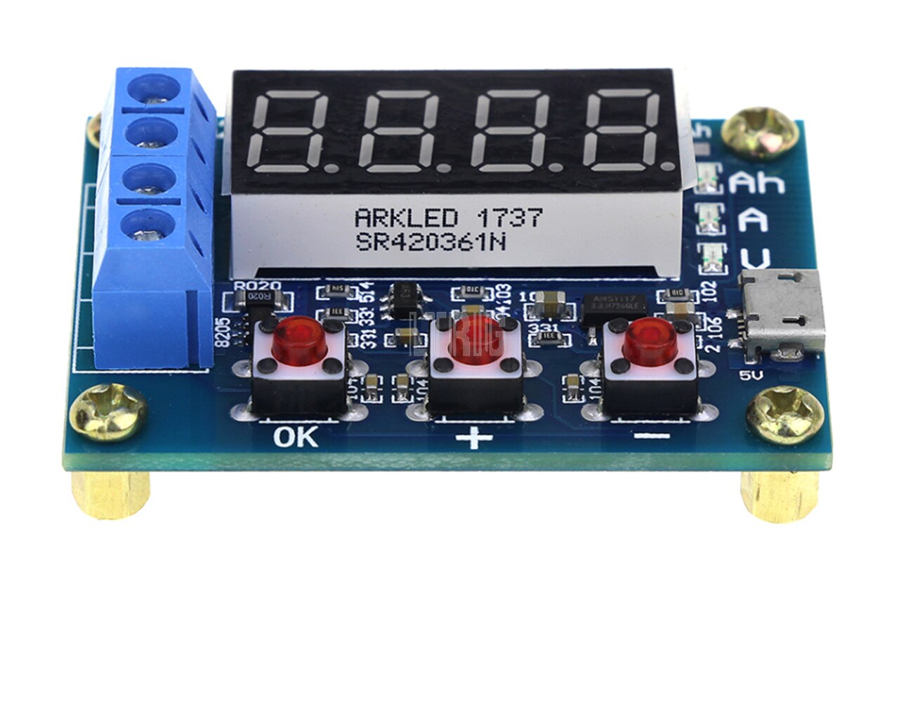 custom 1Pcs18650 li-ion lithium battery capacity tester + lead-acid resistance battery capacity discharge meter tester