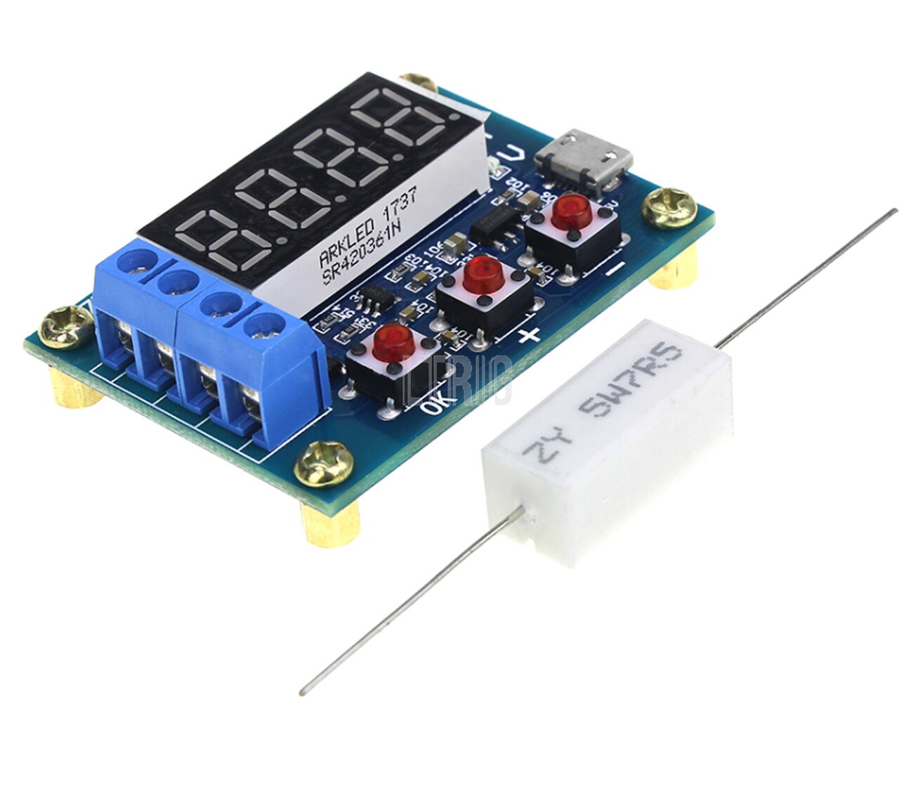 custom 1Pcs18650 li-ion lithium battery capacity tester + lead-acid resistance battery capacity discharge meter tester