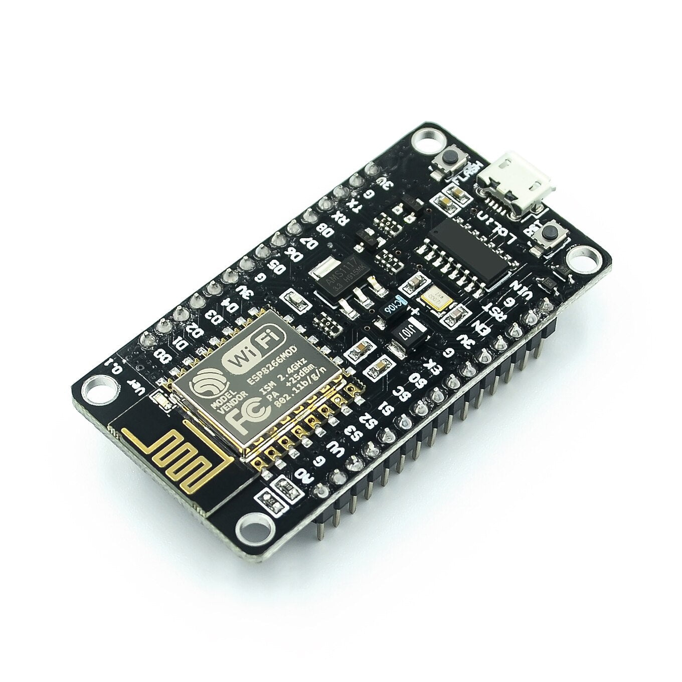 custom 1Pcsnodemcu v3 esp8266 ch340 module  WIFI Internet of Things development board pcb Antenna and usb port for Arduino