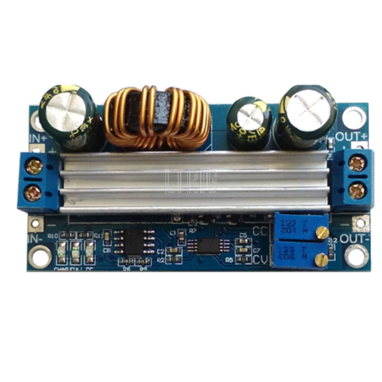 customized 1Pcs DC automatic boost/step-down converter CV DC 0.5-30V 4A power module, adjustable power voltmeter