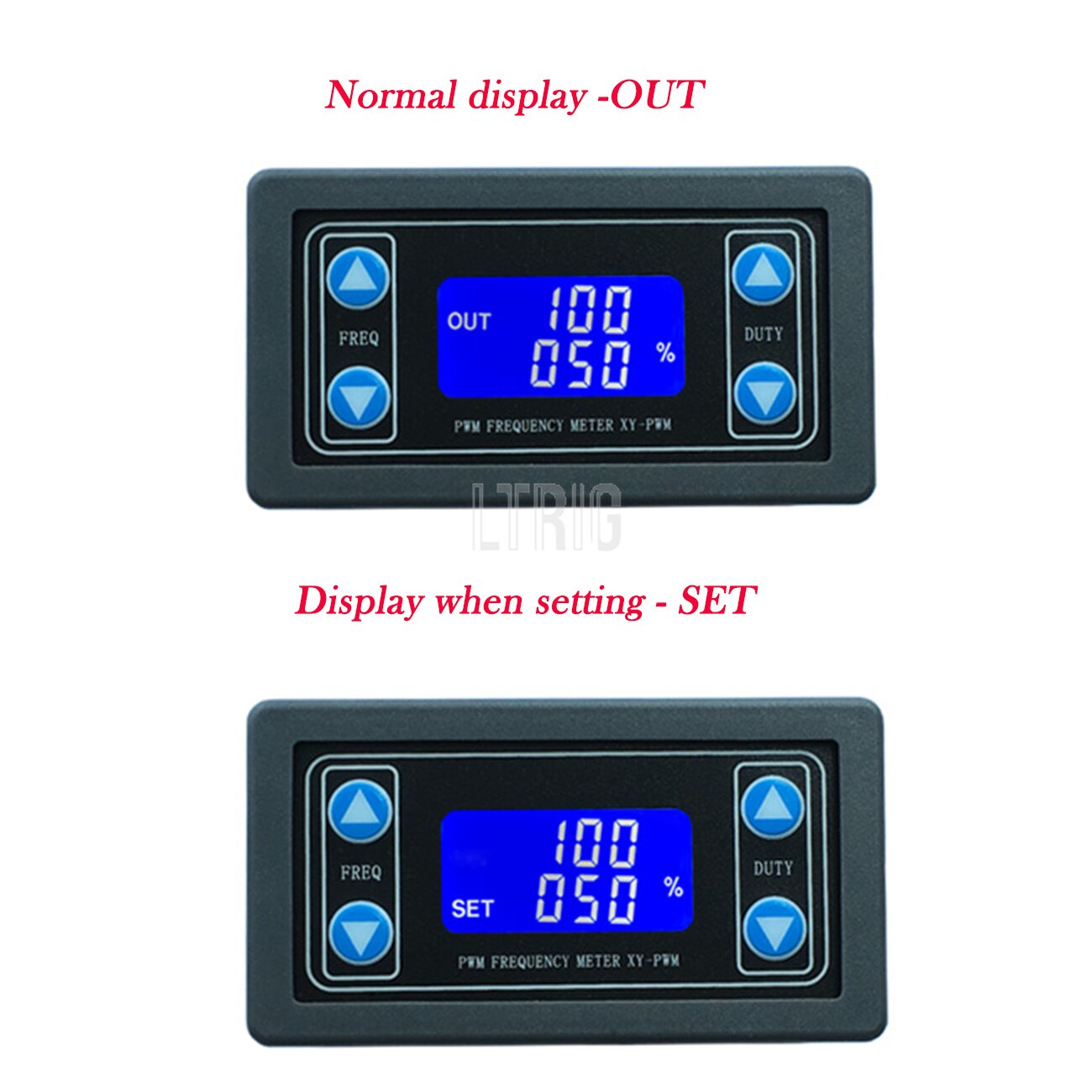 customized 1Pcs HZ-150khz 1 LCD digital display PWM square wave pulse frequency adjustable wave signal module generator