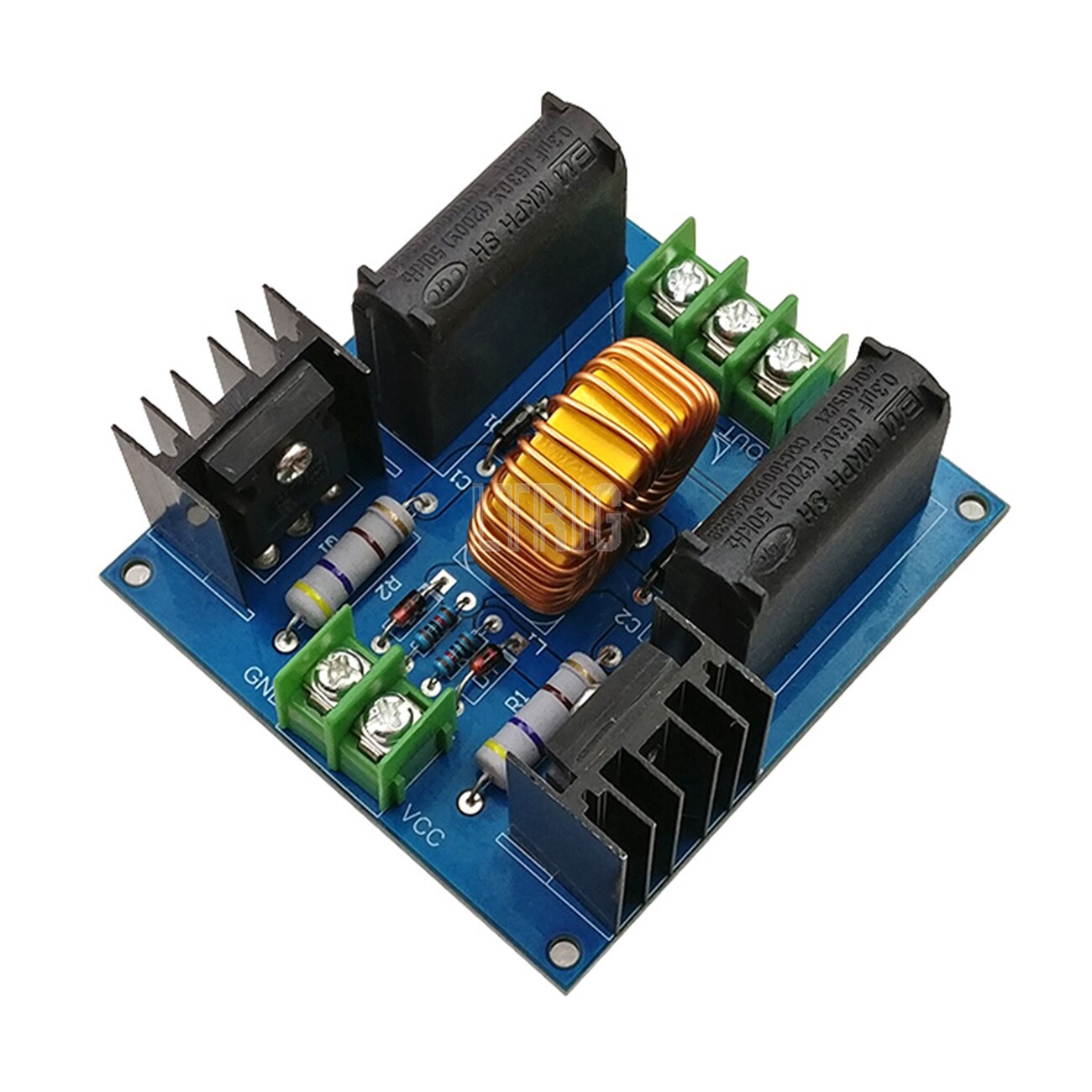 customized 1Pcs ZVS Tesla Coil Marx generator DC 12V-30V 20A 1000W high voltage power supply assembly board
