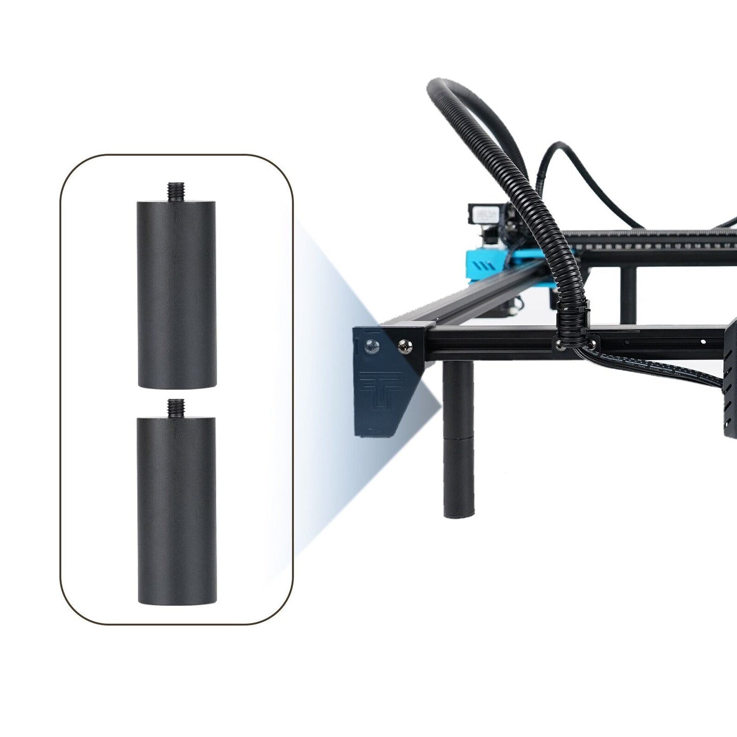 Laser Engraving Machine Metal Heightening Column Heightening Kit Can Be Used With Y-axis Rotary Roller Engraving Module customize