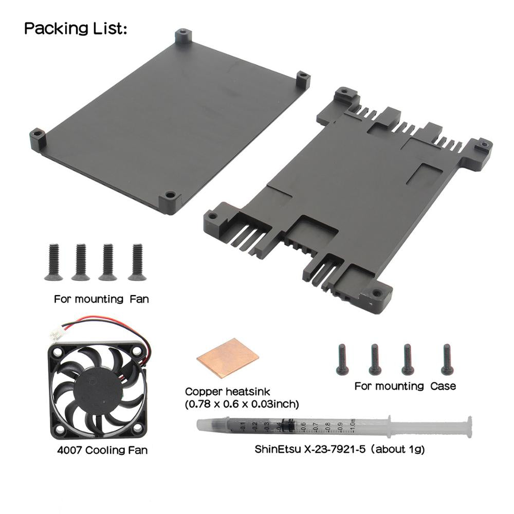 LattePanda Aluminum Alloy Case Passive Cooling Enclosure with Heat Sink for LattePanda Alpha & LattePanda Delta customize