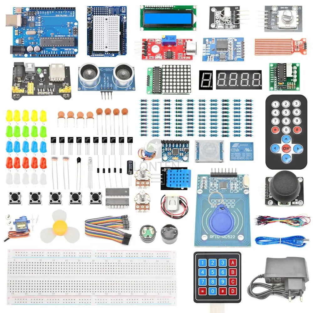 Custom Lonten Starter Kit for Ard  R3 Ultimate Starter Set Full Version Learning DIY Kit Project for UNO with Tutorials LTARK-2