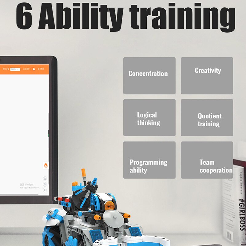 M series Microphone programming Soccer Storm K96105 Children's assembling educational building blocks customize