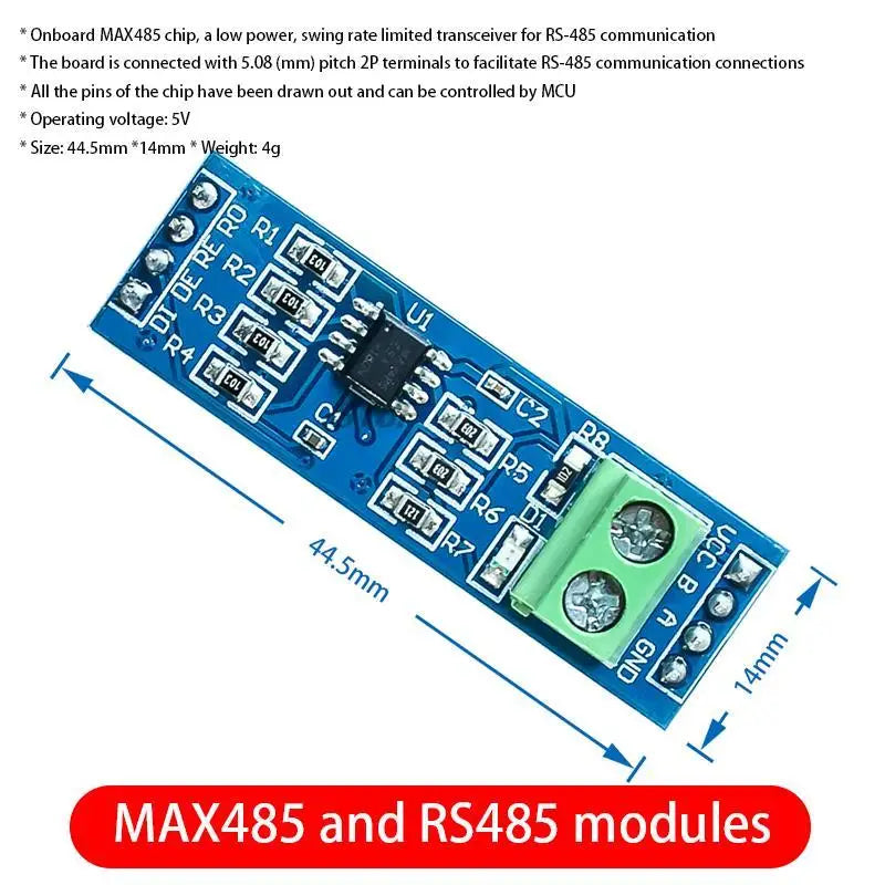 Custom MAX485 Module RS-485 TTL Turn To RS485 MAX485CSA Converter Module For Arduino Microcontroller MCU Development Accessories